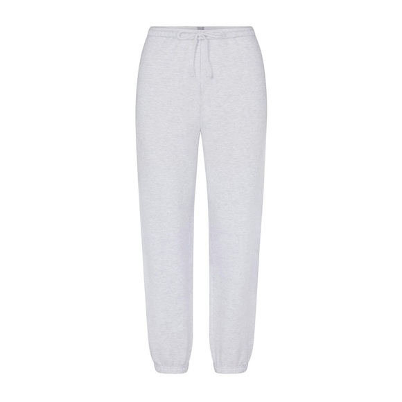 SKIMS Light Heather Gray Cotton Fleece Classic Jogger Sweatpants - Picture 5 of 14